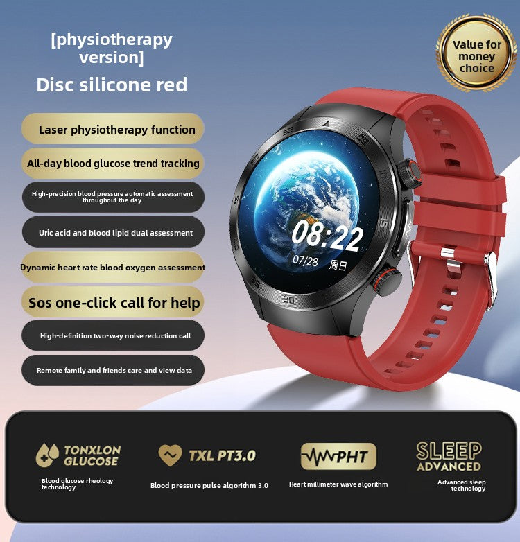 High-precision blood glucose watch for all-day health monitoring