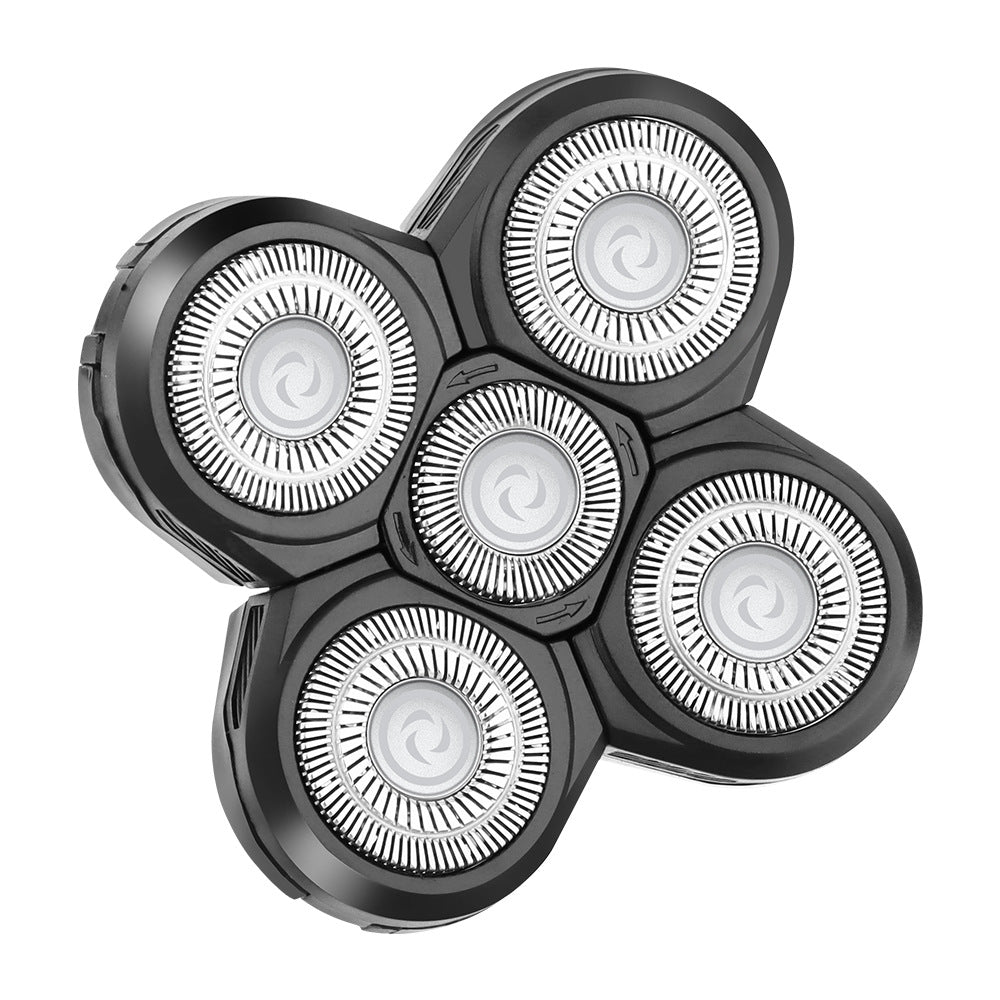 Cross-border electric shaver rotary washing shaving multi-head accessories floating IPX-grade bald razor