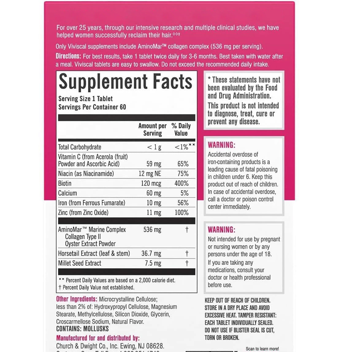 Hair Growth Supplement with Collagen for Women