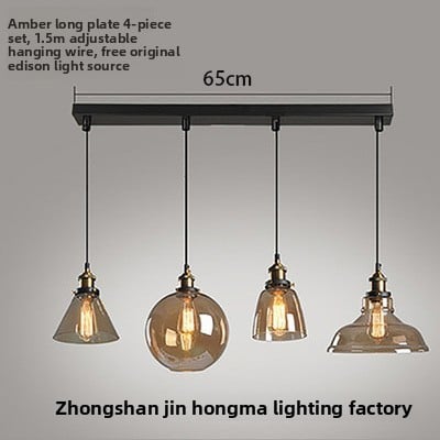 Creative retro glass chandelier