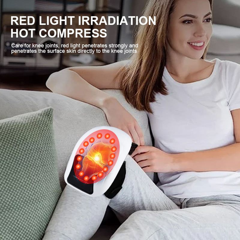Rechargeable Knee Massager with Vibration and Heat Therapy