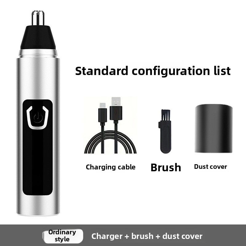 Rechargeable Electric Nose Hair Trimmer with Washable Head