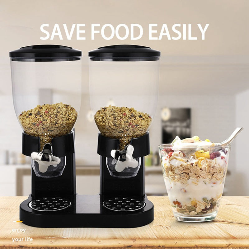 Double-Head 3.5L Plastic Cereal Dispenser
