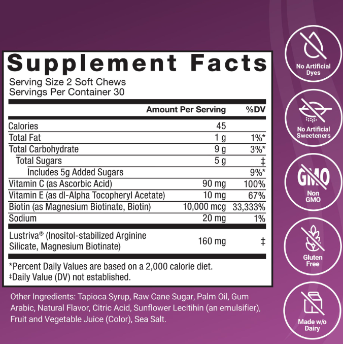 Hot Selling Hair Capsules Hair Growth Biotin Gummies