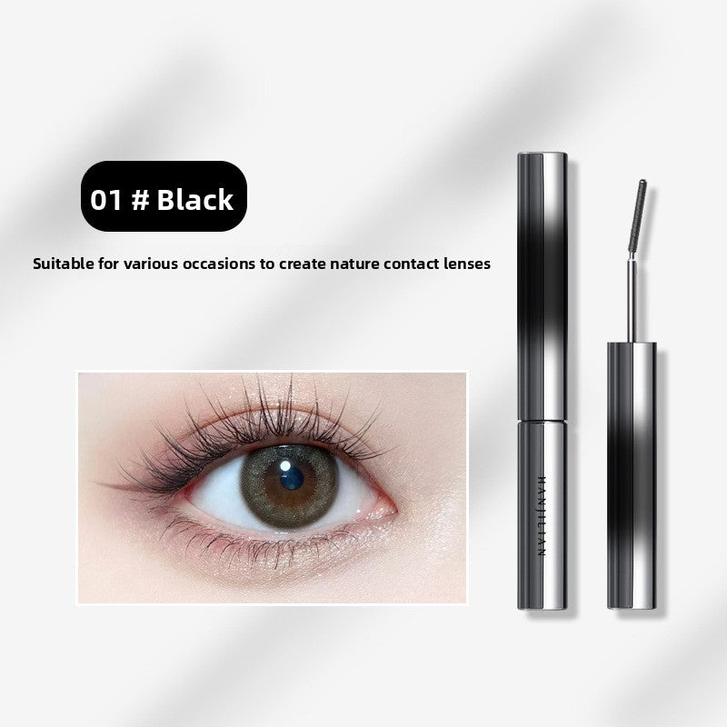 Mascara is waterproof, not prone to smudge, slender, curly and thick