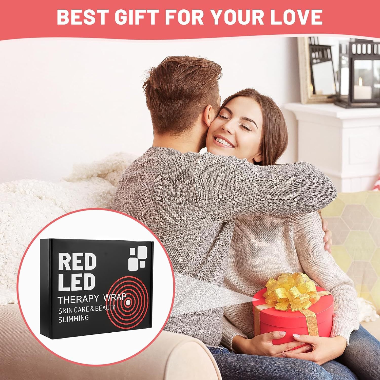 Red Light Therapy Heating Belt with Adjustable Modes