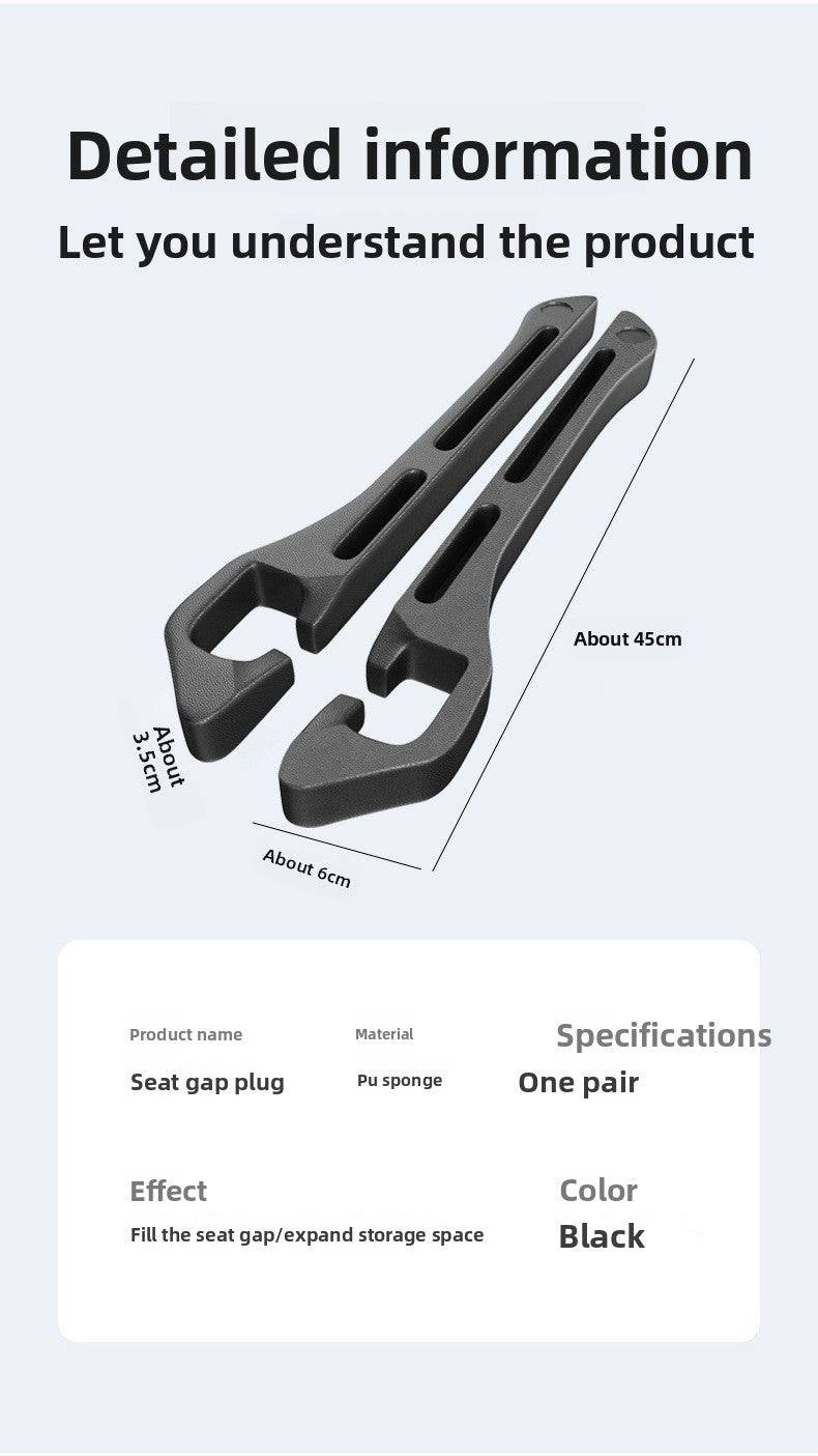 Car seat gap plug strips