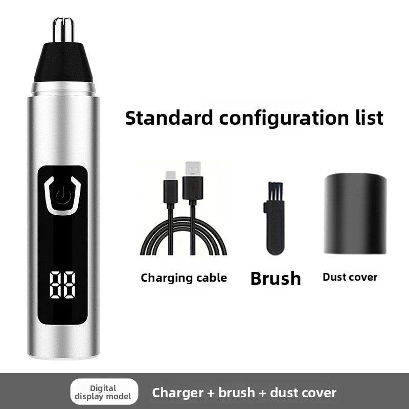 Rechargeable Electric Nose Hair Trimmer with Washable Head