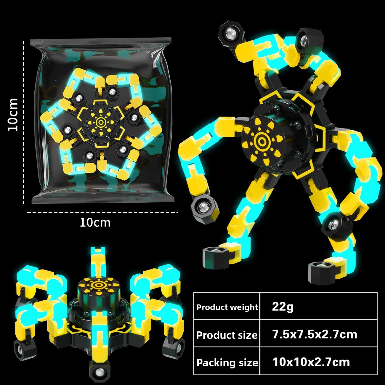 Flexible and Luminescent Gyroscope
