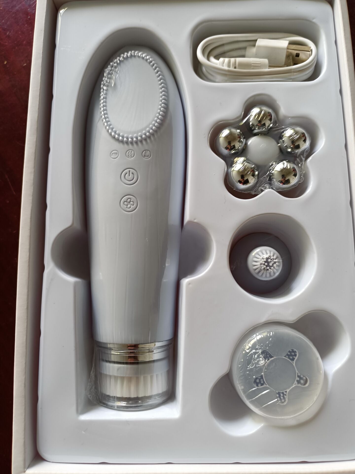 Electric Warm Facial Cleansing Massager