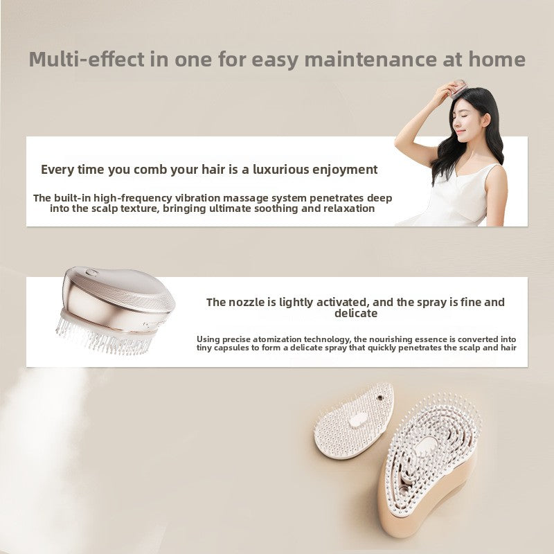 Electric massage comb