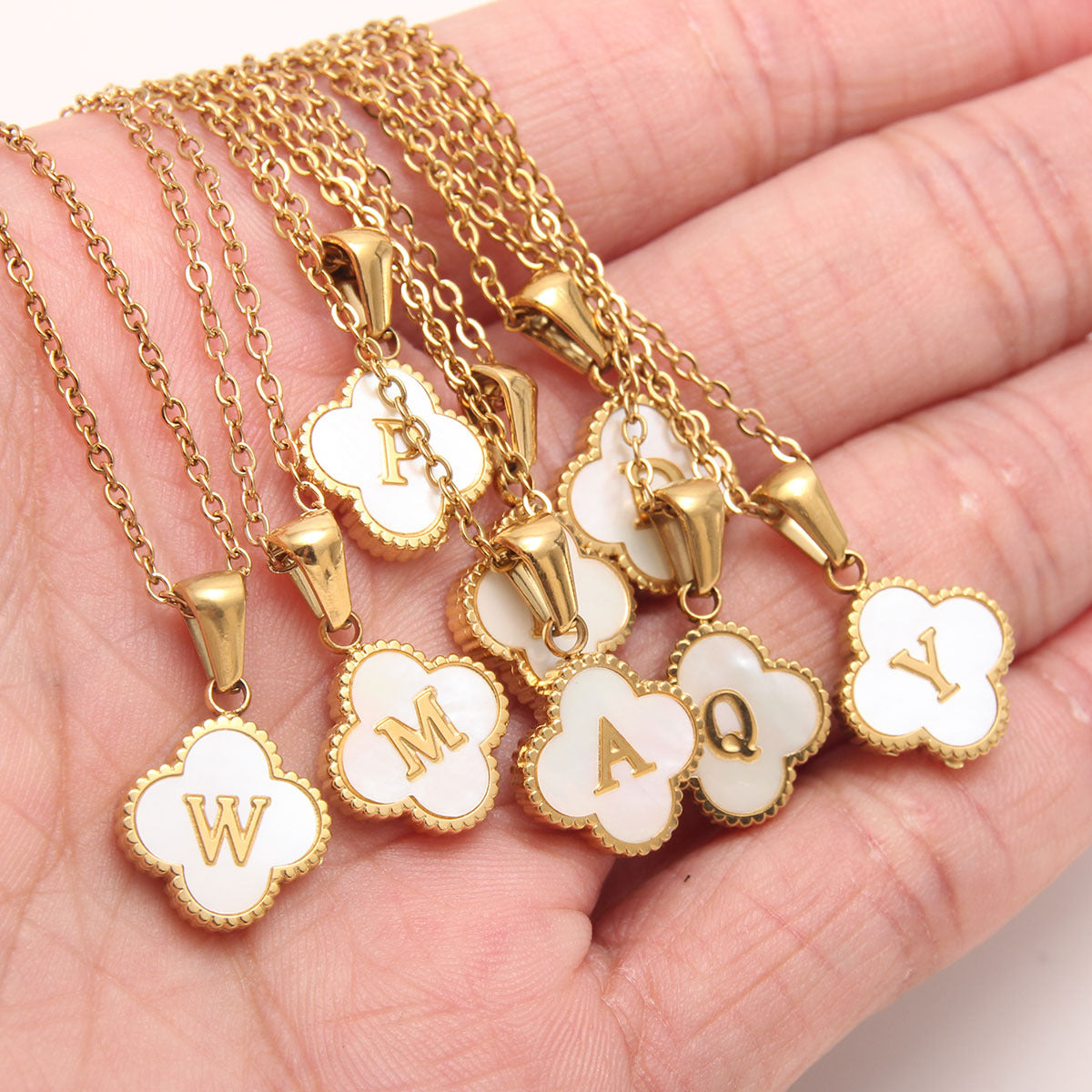 Gold-Plated Letter Necklace
