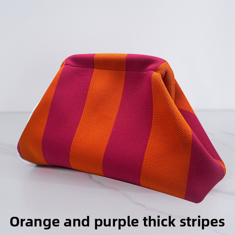 Ladies' striped beach bag