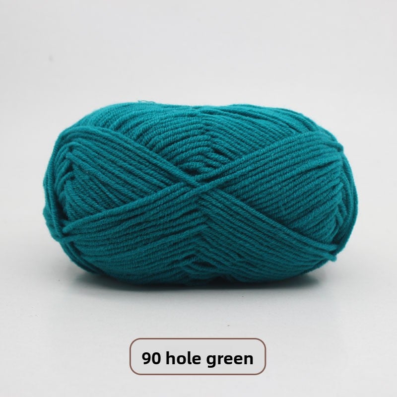 Five-Strand Milk Cotton Yarn for Knitting and DIY Crafts