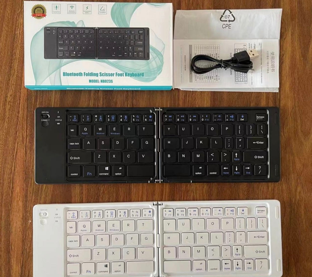 Foldable silent Bluetooth wireless keyboard