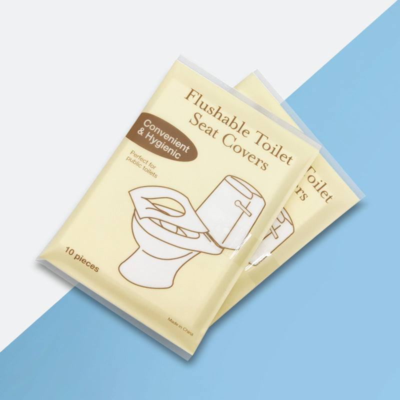 Disposable Soluble Toilet Seat Covers 10-Pack