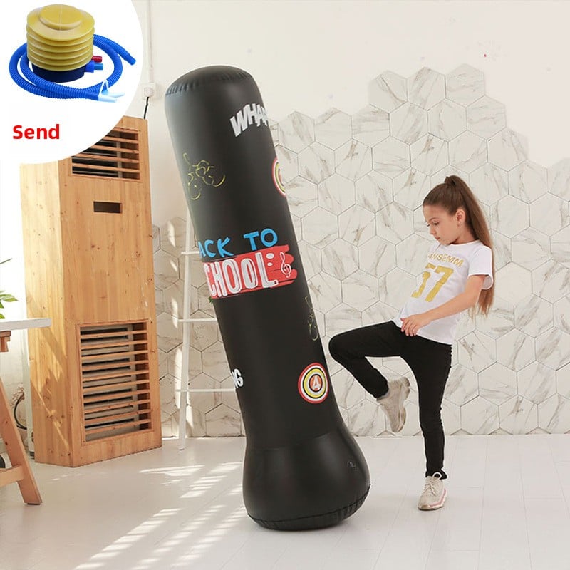 Inflatable fitness boxing column untoppleable figure