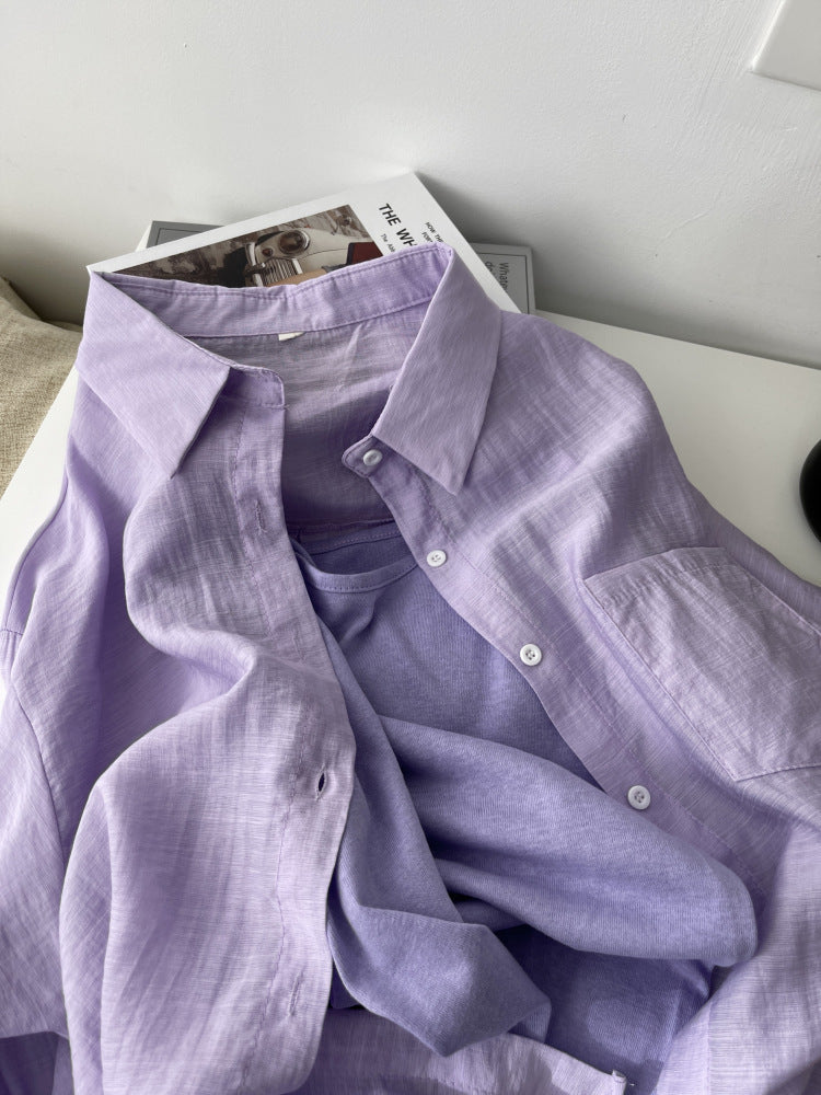 Ice silk sun-protective shirt