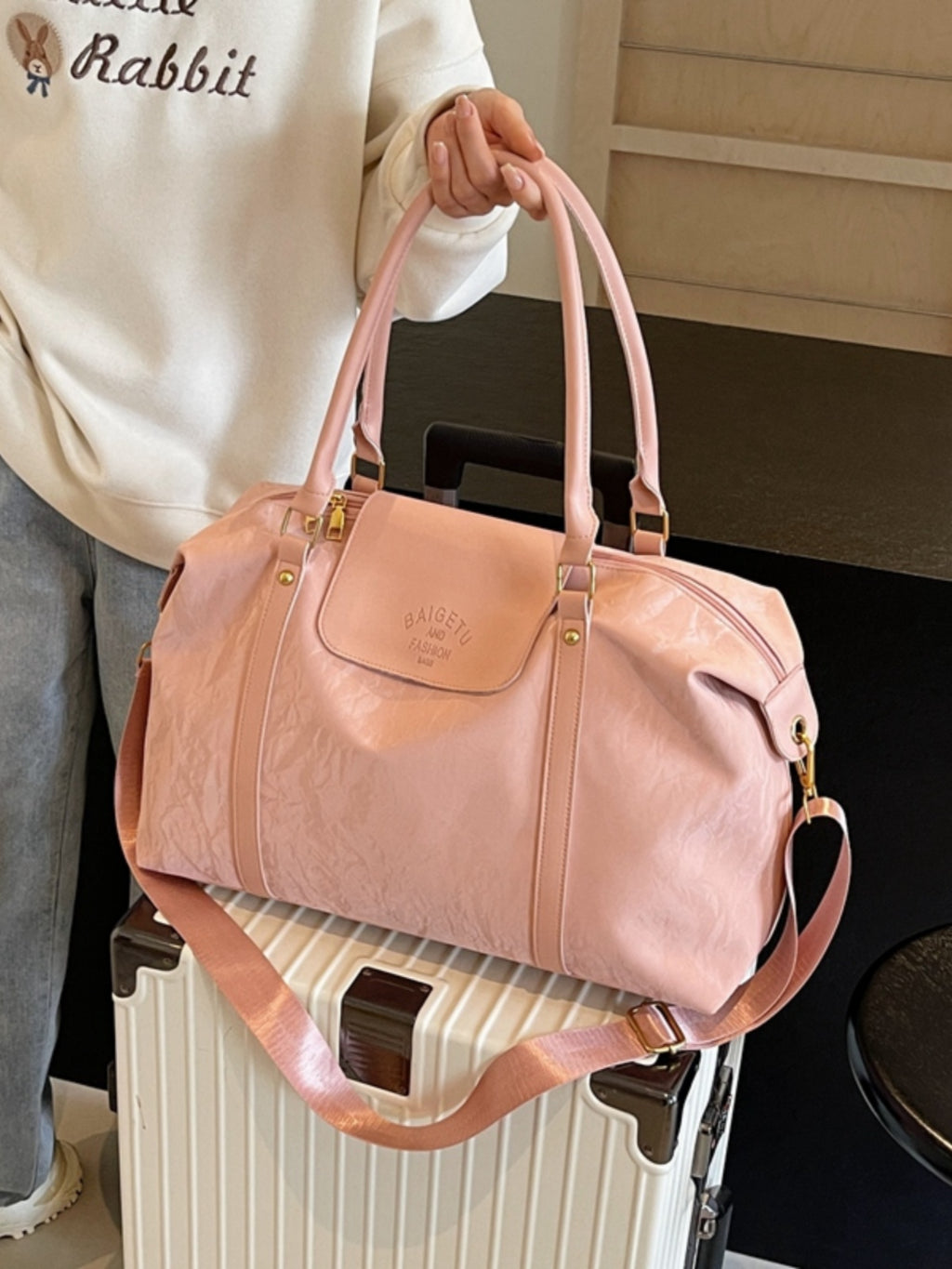 Large Capacity Hand-Carrying Short Travel Travel Bag Female Business Trip Lightweight Luggage Bag Waterproof Portable Luggage Bag Travel