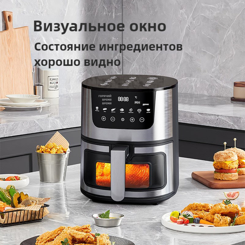 Large Capacity Intelligent Visual Air Fryer