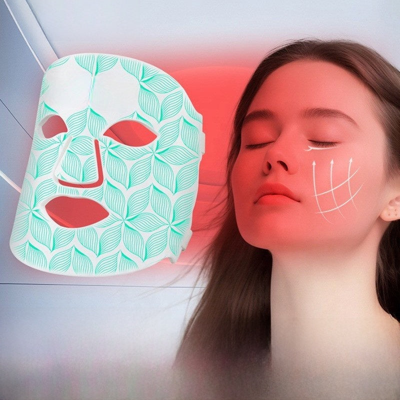 ilicone LED Photon Rejuvenation Facial Mask with Neck