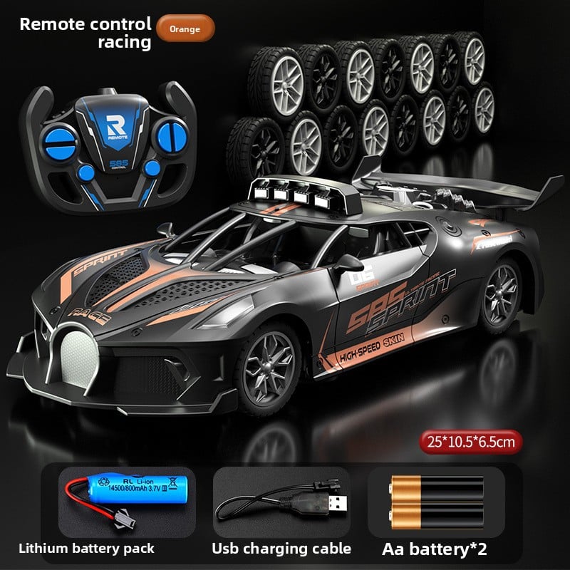 kids Remote Control Car Toy Charging Wireless Racing Sports Car Resistant to Falling and Driftable High-Speed Car Gift for Boys and Girls