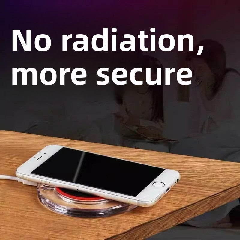 Crystal Wireless Fast Charger with QC3.0