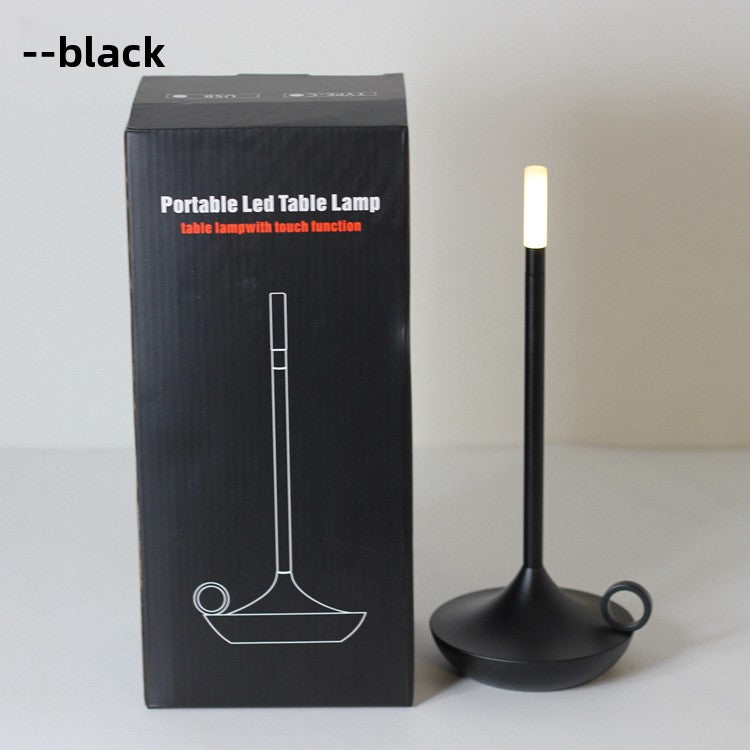 Aluminum Oxide Candle Light Rechargeable Table Lamp
