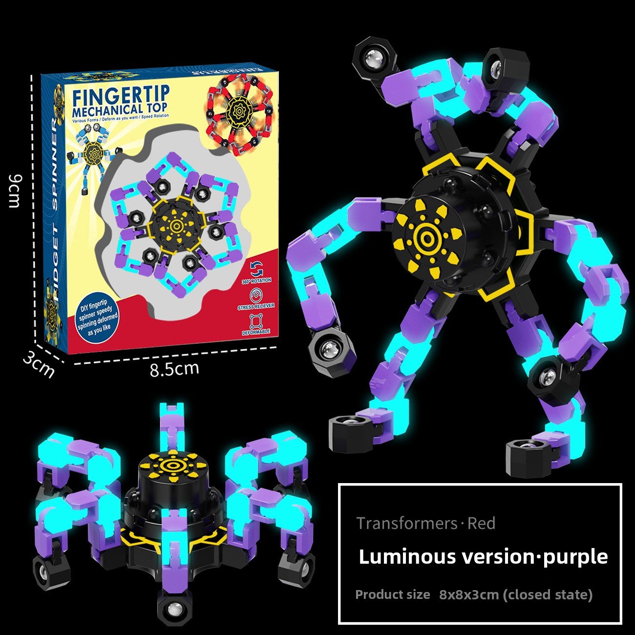 Flexible and Luminescent Gyroscope
