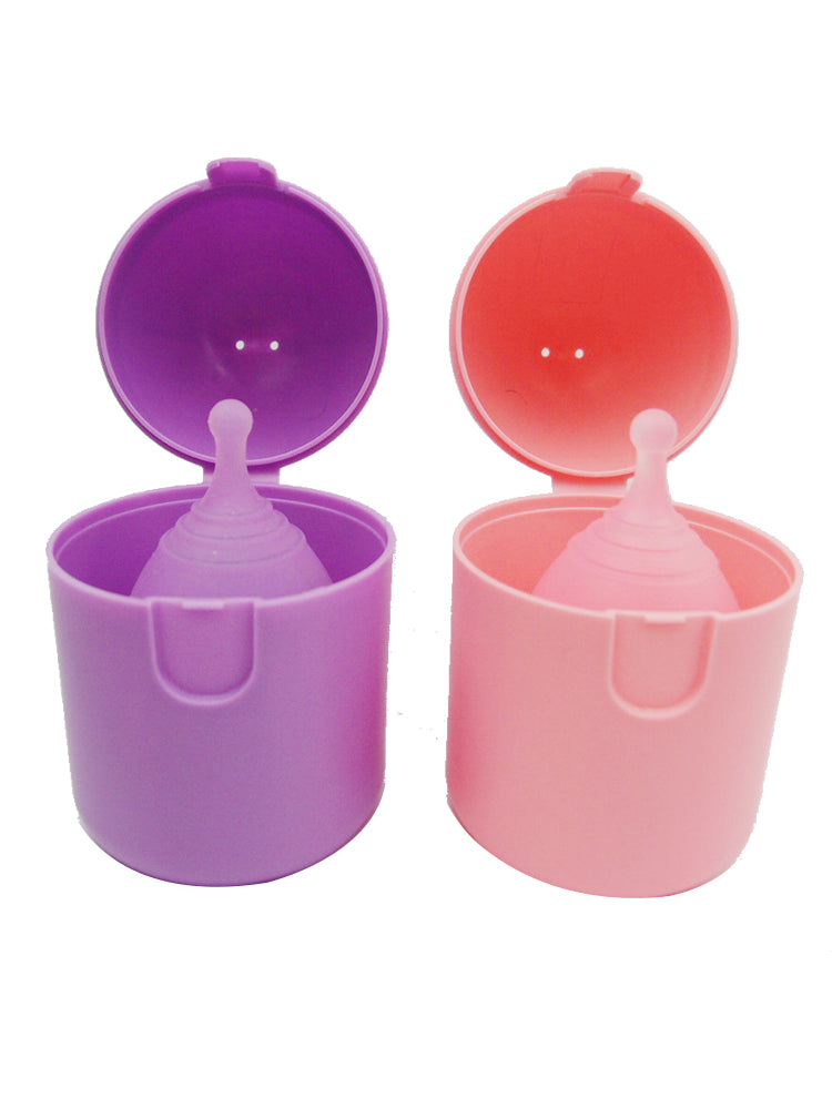 Reusable silicone menstrual cups