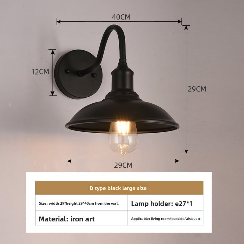 American style loft Industrial Wind bedside wall lamp Villa courtyard outdoor wall lamp restaurant bar decorative lighting fixtures