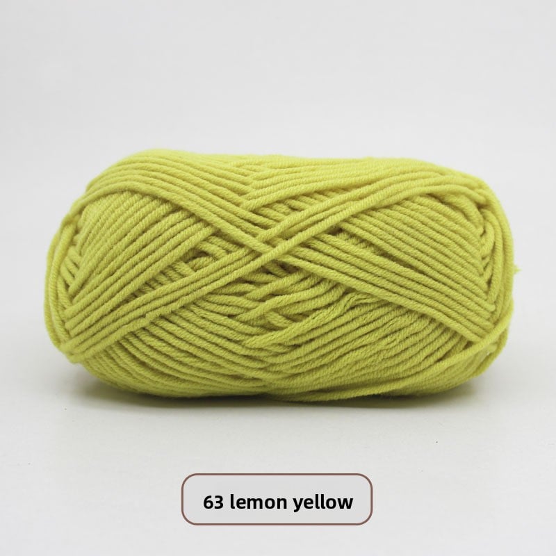 Five-Strand Milk Cotton Yarn for Knitting and DIY Crafts