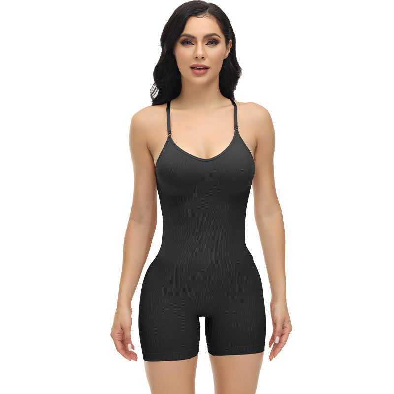 high elastic open body shaping garment