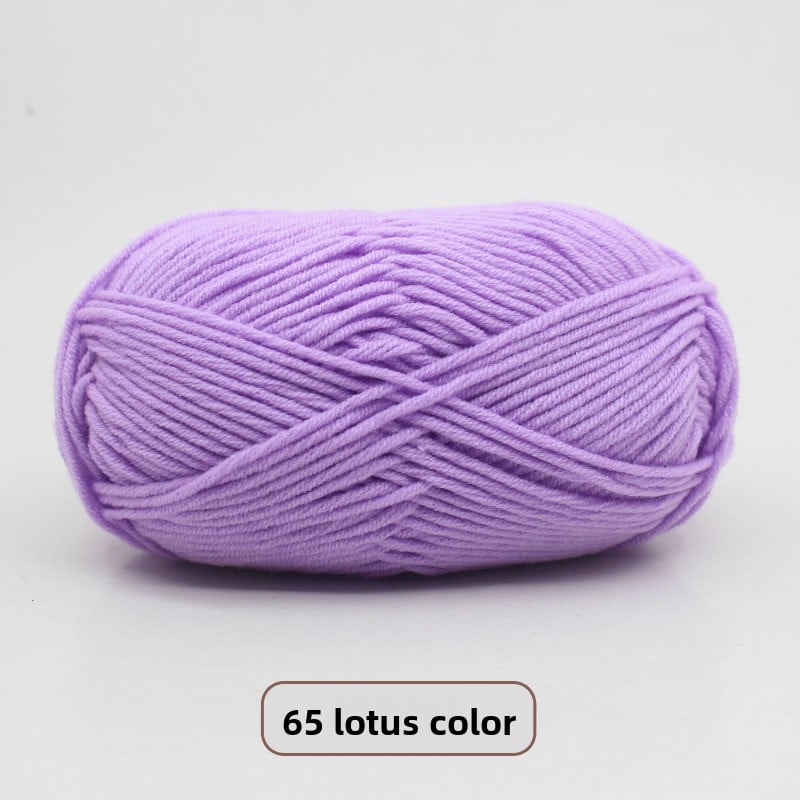 Five-Strand Milk Cotton Yarn for Knitting and DIY Crafts