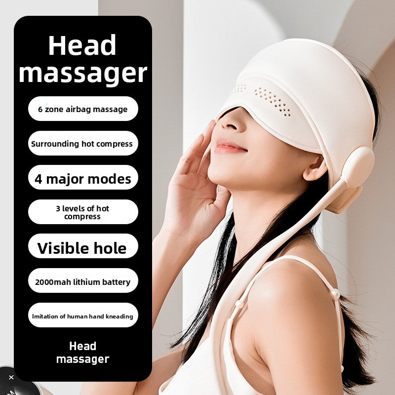 Electric Airbag Scalp Massager with Heat Therapy