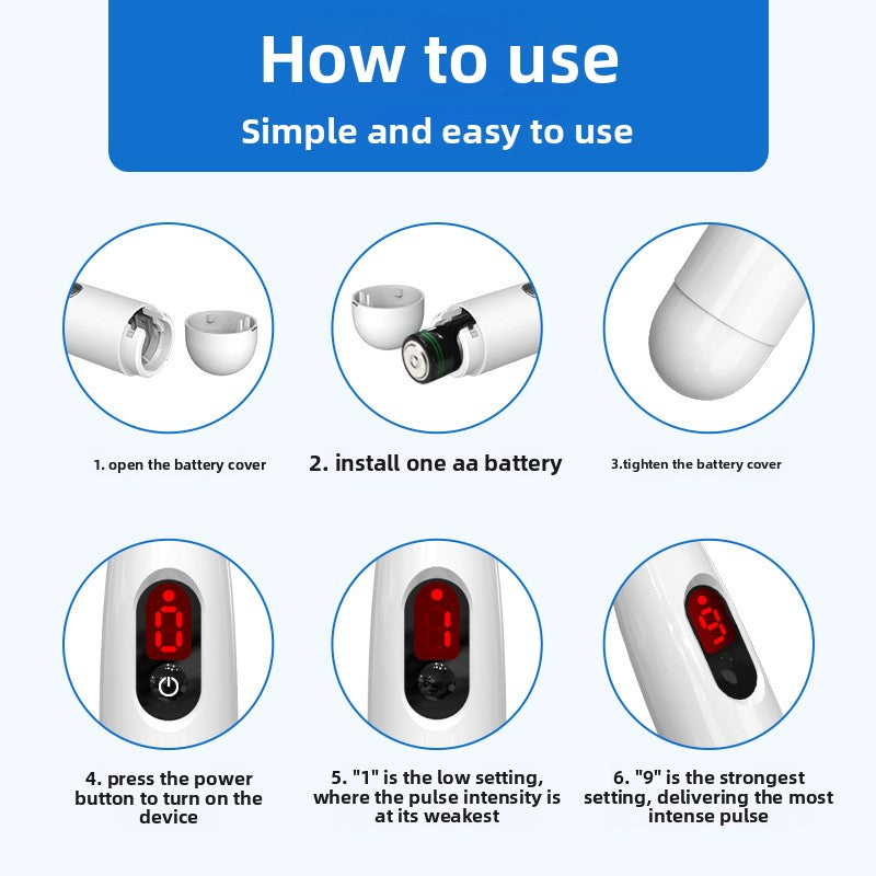 5-head Rechargeable Meridian Massage Pen