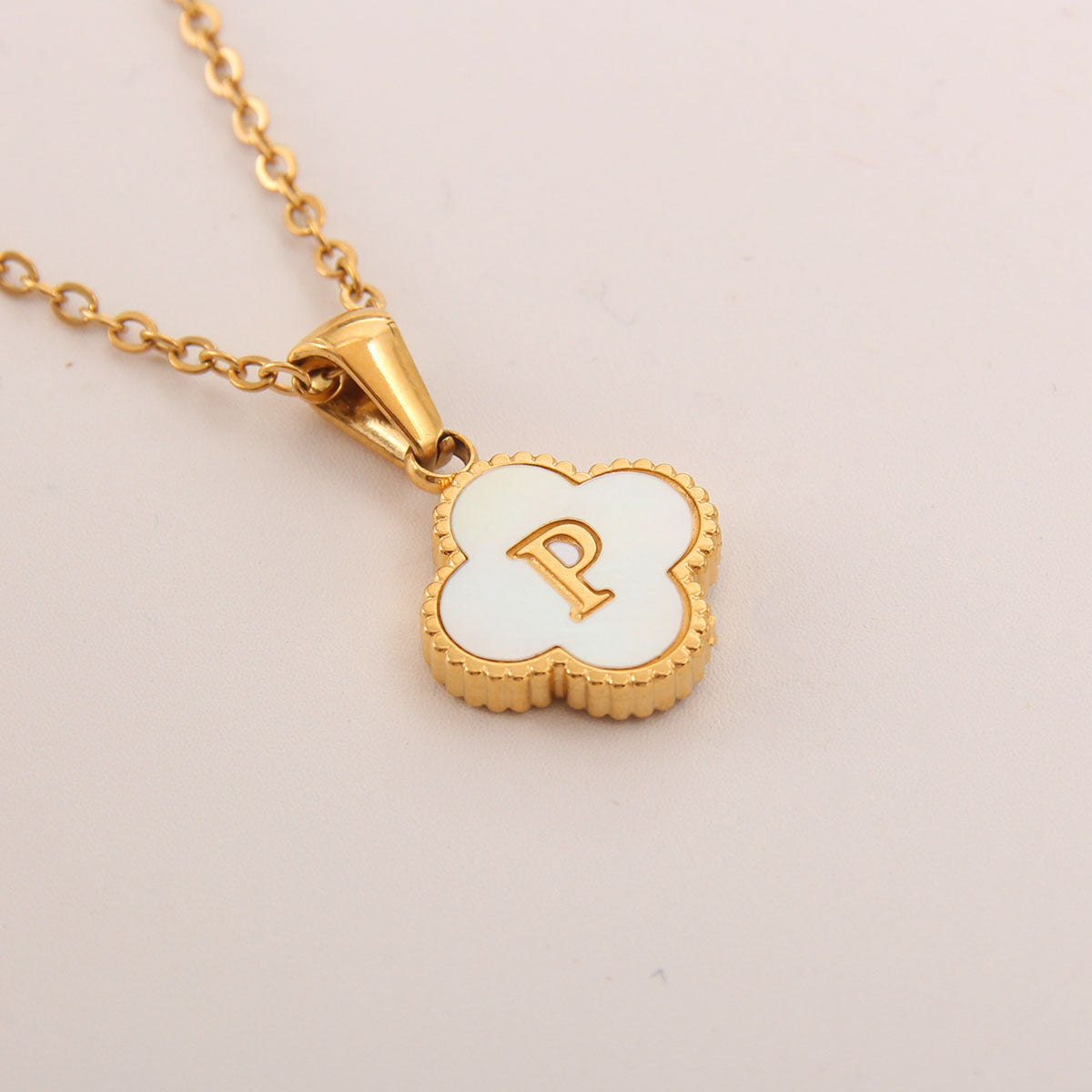 Gold-Plated Letter Necklace