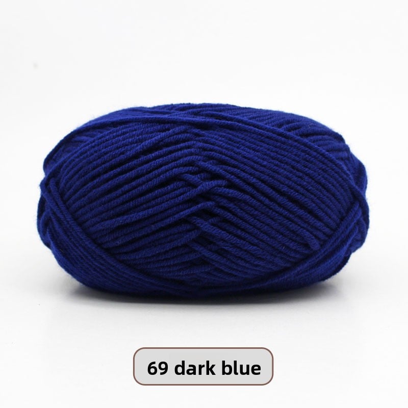 Five-Strand Milk Cotton Yarn for Knitting and DIY Crafts
