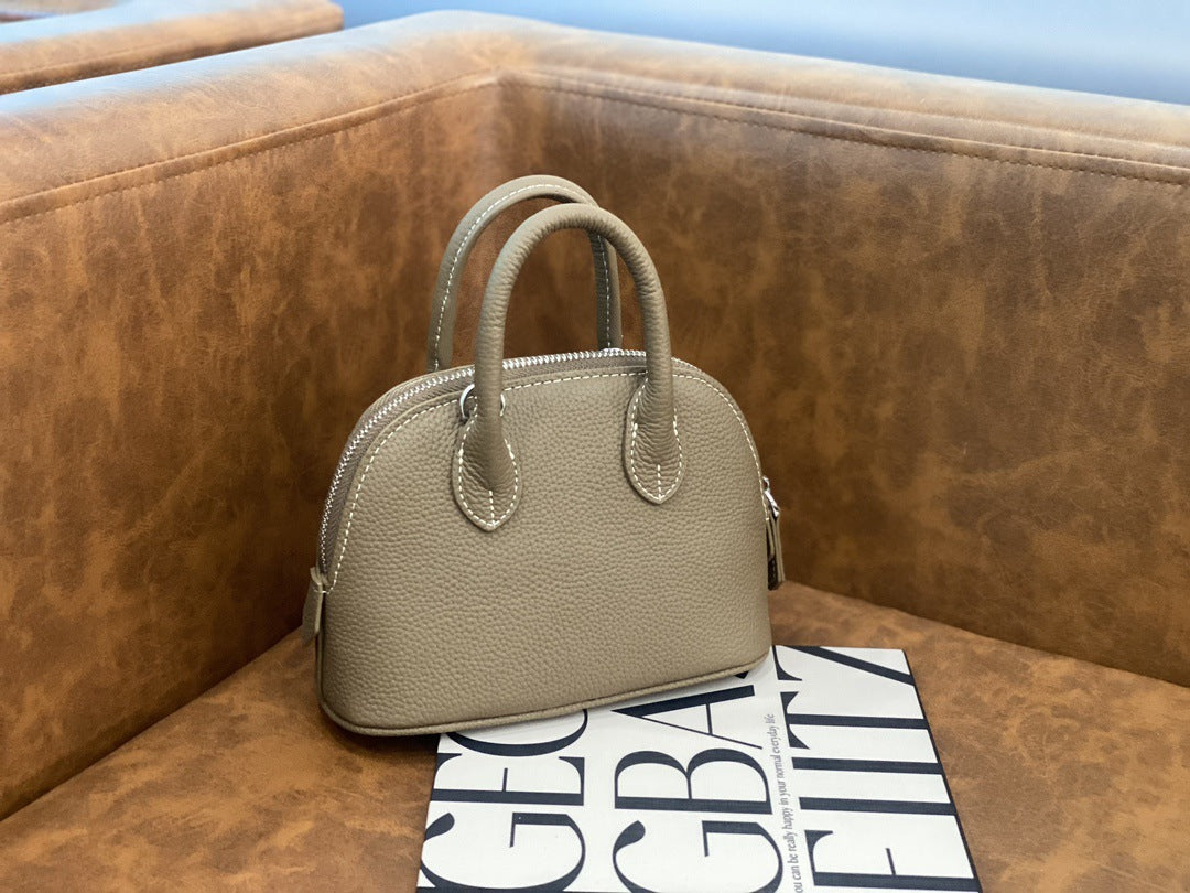 Style Bowling Shell Bag Mini Simple All-match Handbag Fashionable Shoulder Crossbody Handbag Women's Crossbody Bag