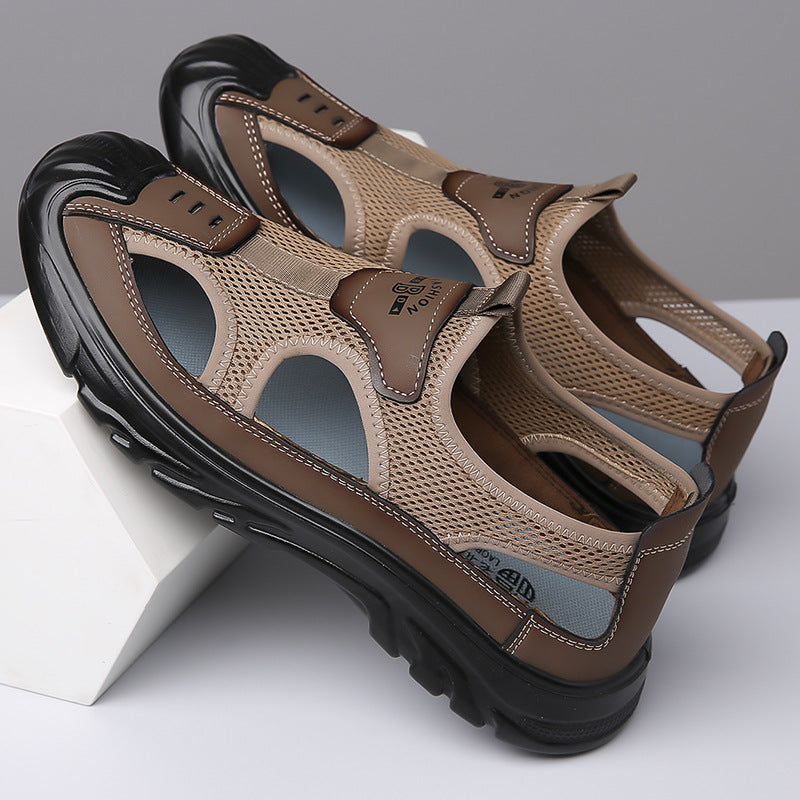 Breathable Men's Closed-Toe Sandals