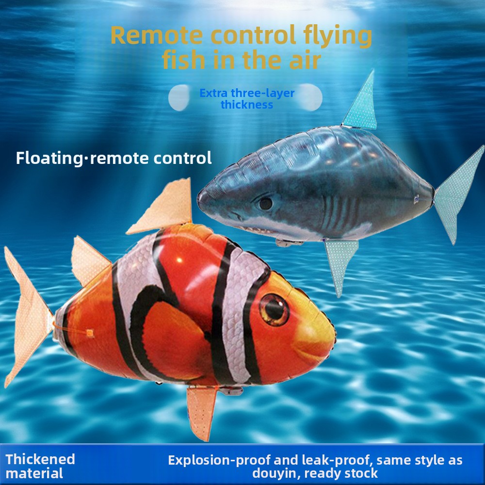 Inflatable shark clownfish