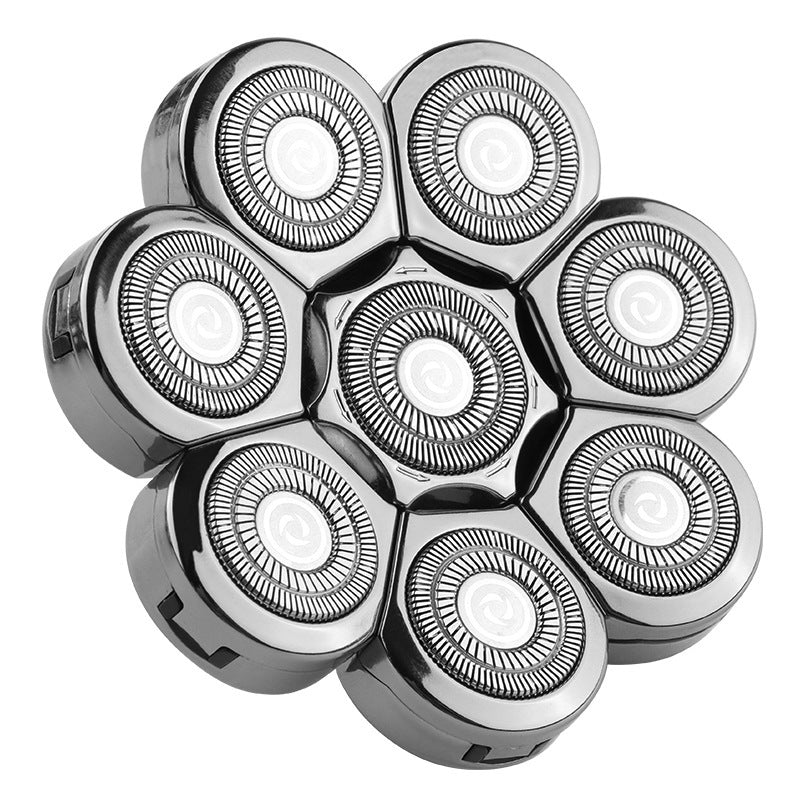 Cross-border electric shaver rotary washing shaving multi-head accessories floating IPX-grade bald razor