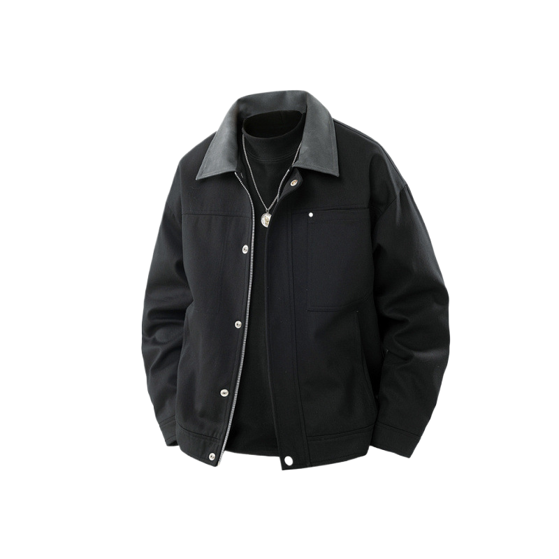 Loose and versatile button-down jacket