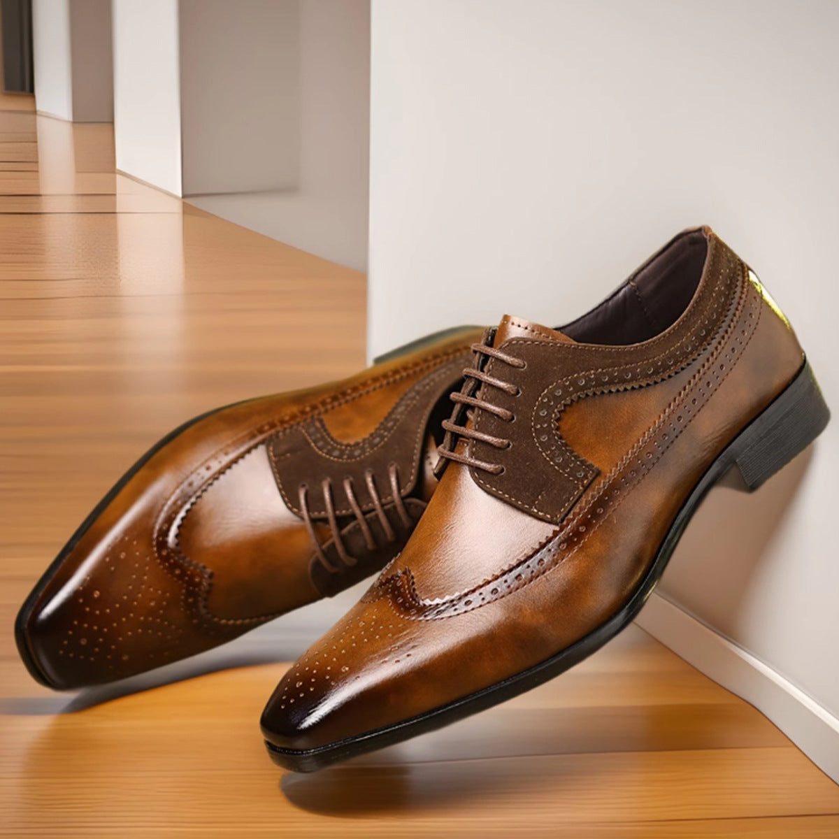 British Style Men's Formal Leather Shoes
