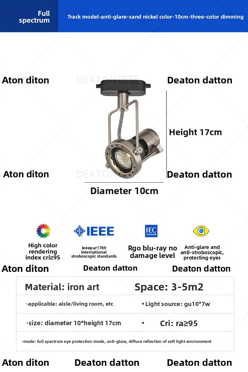 Ceiling-mounted spotlights