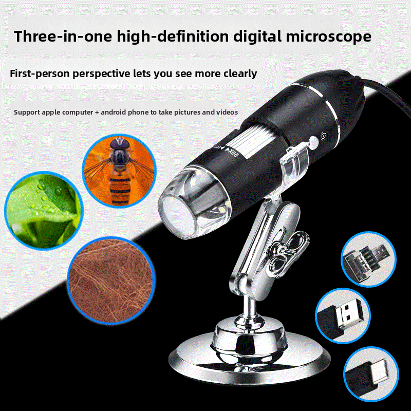 HD 1600X three-in-one microscope