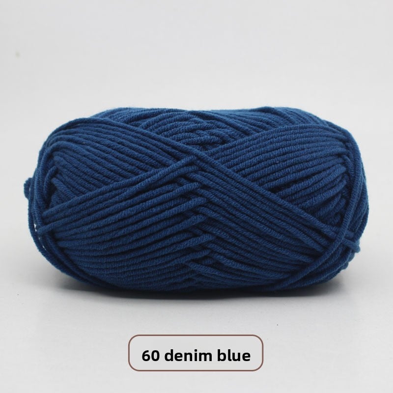 Five-Strand Milk Cotton Yarn for Knitting and DIY Crafts
