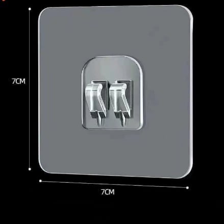 Transparent and traceless hook without punching holes