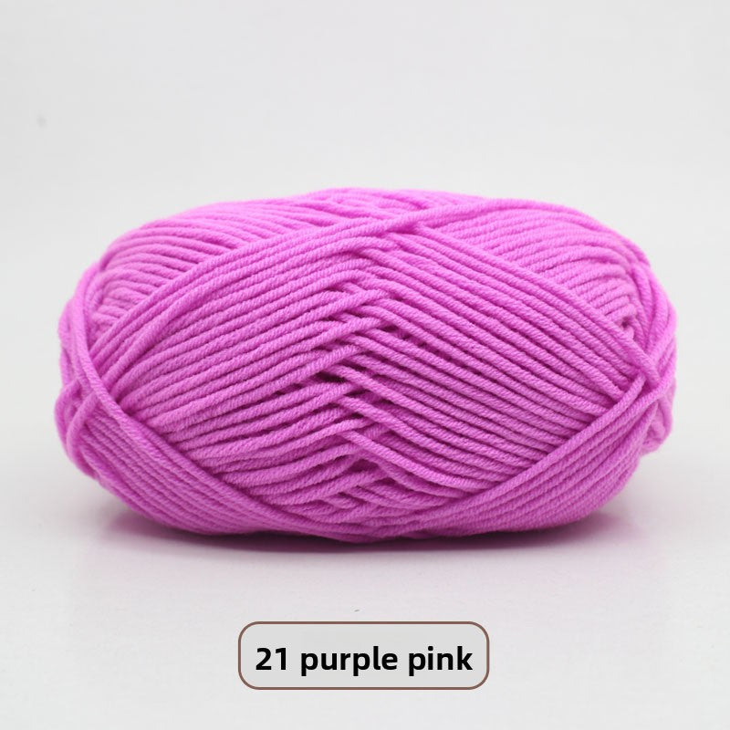 Five-Strand Milk Cotton Yarn for Knitting and DIY Crafts