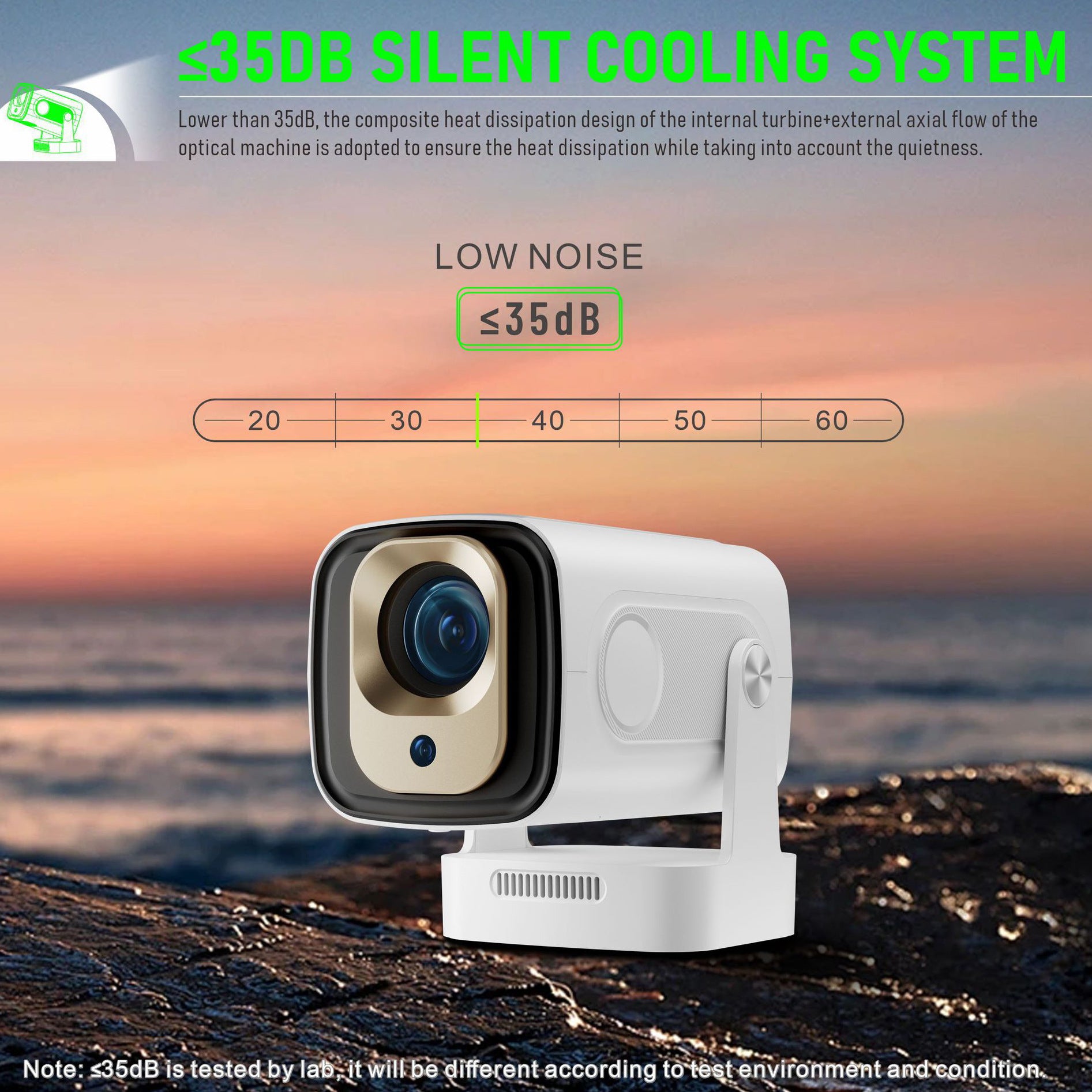 Portable Mini Projector with Autofocus